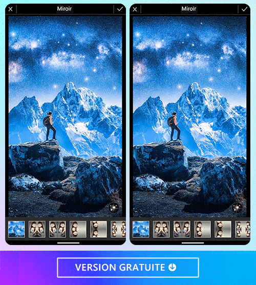 Créer une image avec effet miroir grâce à PhotoDirector