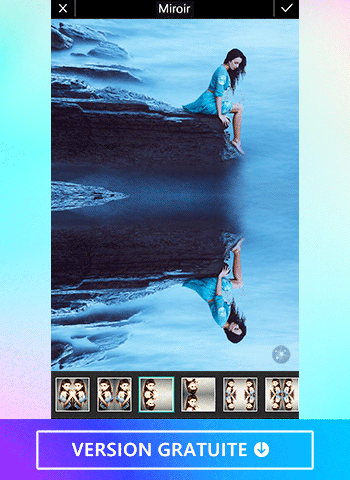 Meilleure application pour ajouter un effet miroir photo