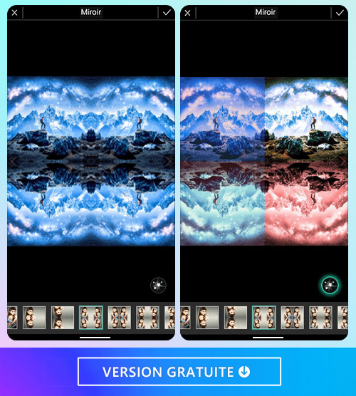 Créer une image avec effet miroir grâce à PhotoDirector