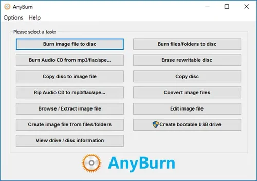 AnyBurn Interface