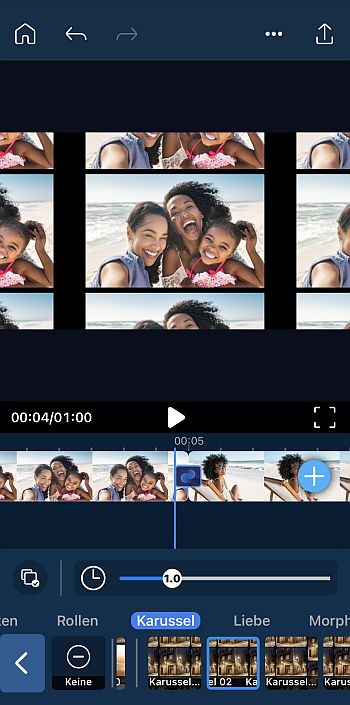 Übergangseffekte auswählen
