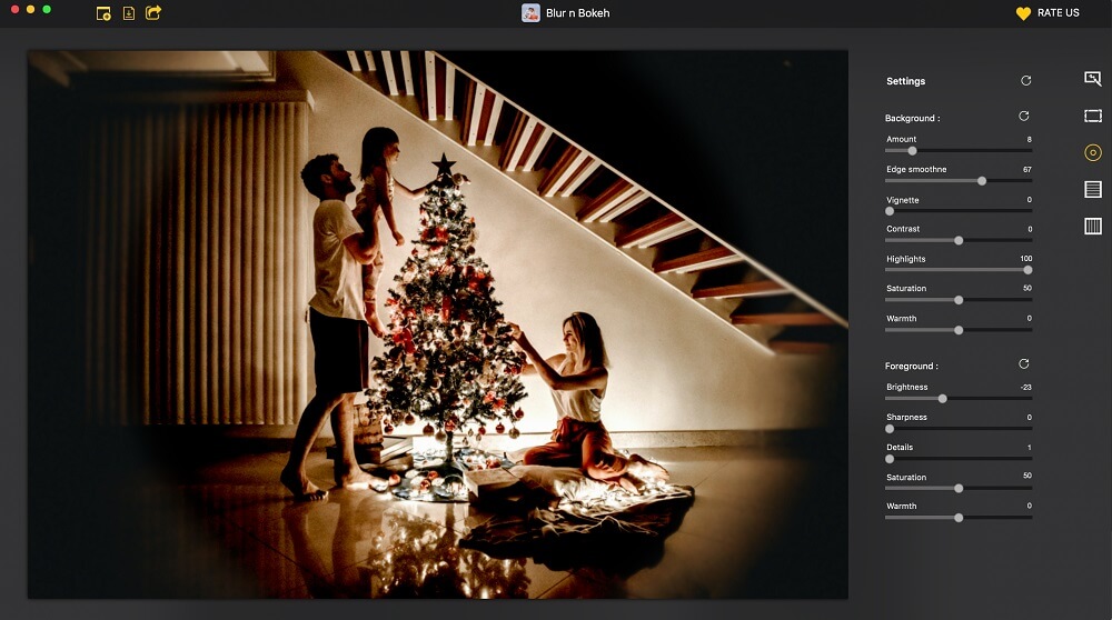 Blur n Bokeh Interface