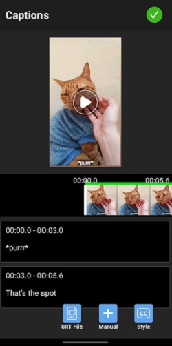 MixCaptions App Interface