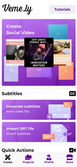 Veme.ly App Interface
