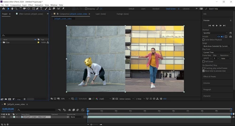 Adobe After Effects interface