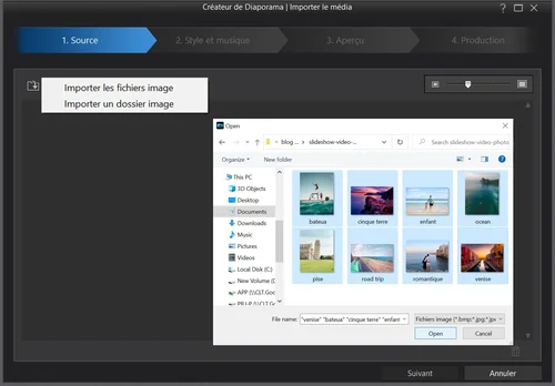 telecharger photo diaporama