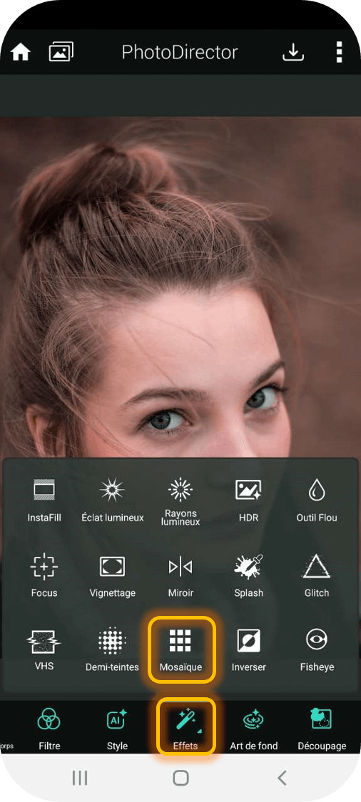 Créer une mosaique photo sur mobile - Etape 2