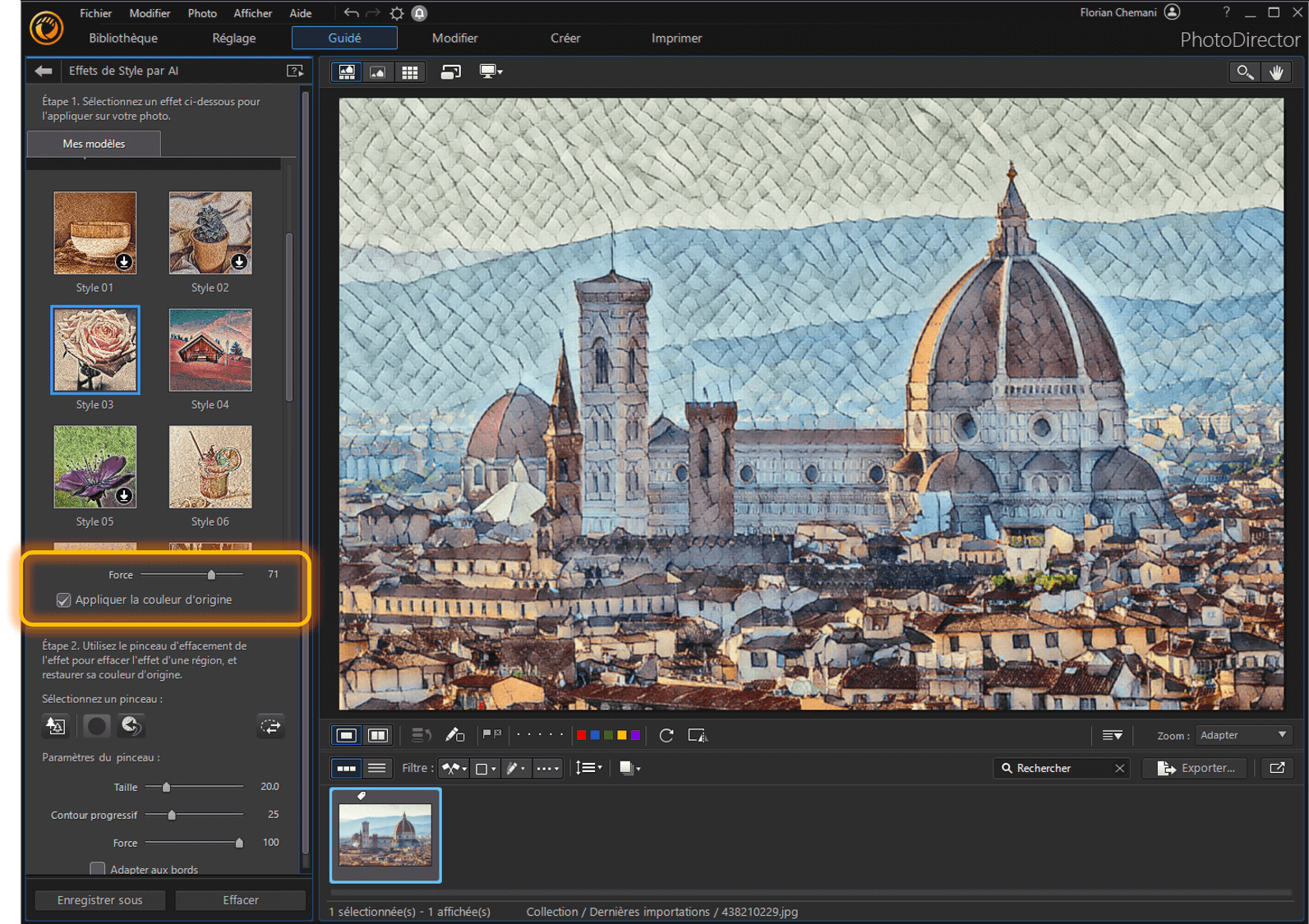 effet style AI mosaique - Etape 4