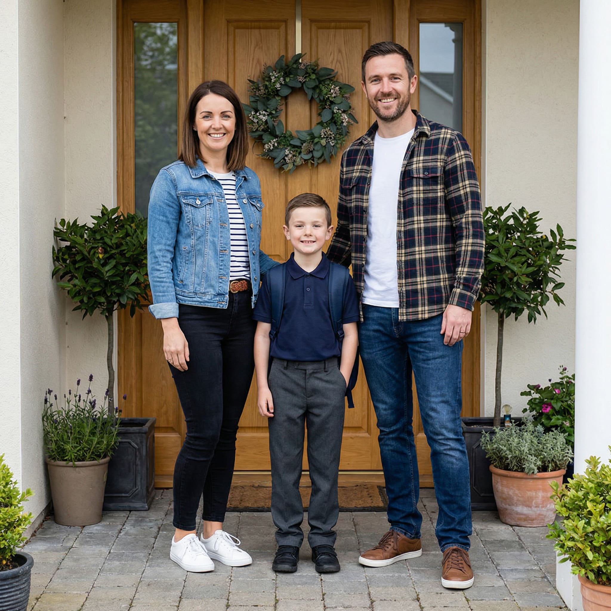 Original photo before AI back to school transformation