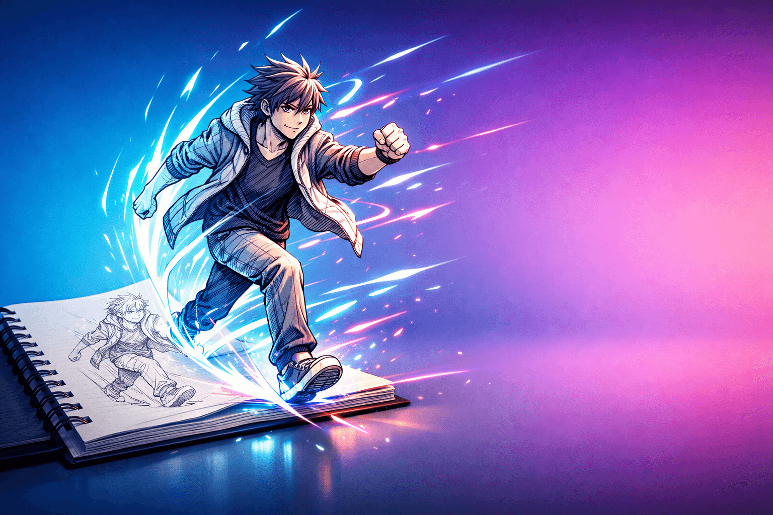 Animer un dessin bannière