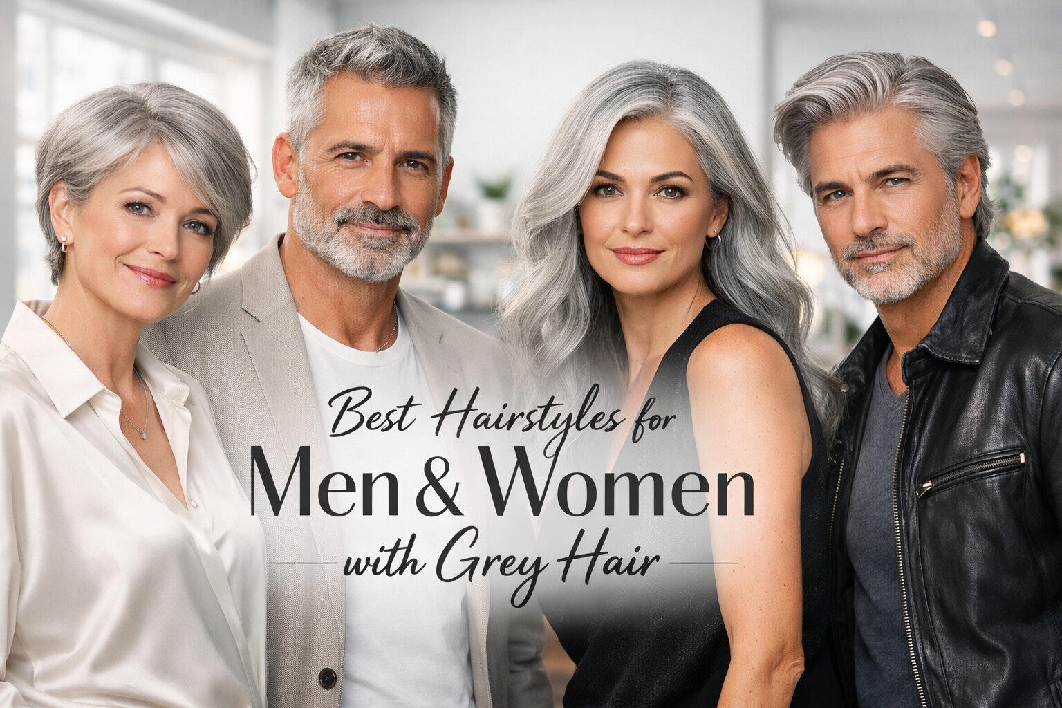 Best Grey Hair Hairstyles for Men and Women: 20 Stylish Haircuts