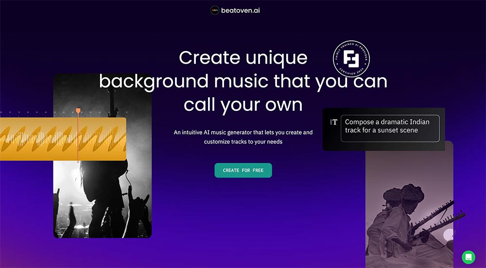 Beatoven 인터페이스