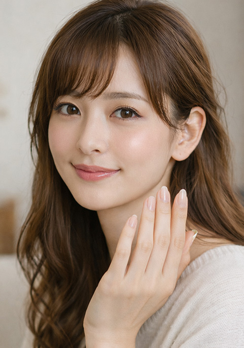 MyEdit Web 版でのネイルデザイン完成例