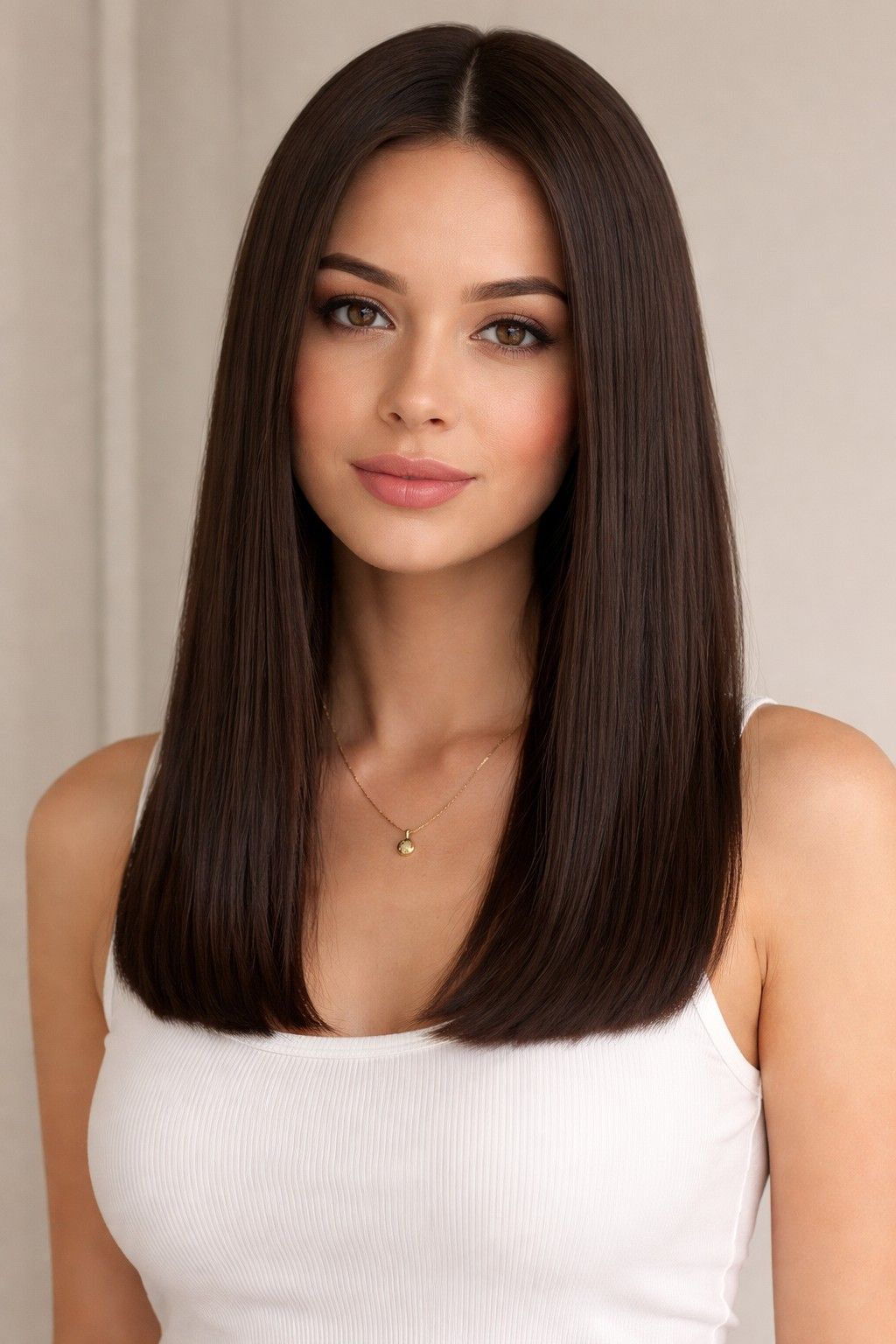 Blunt cut for straight hair