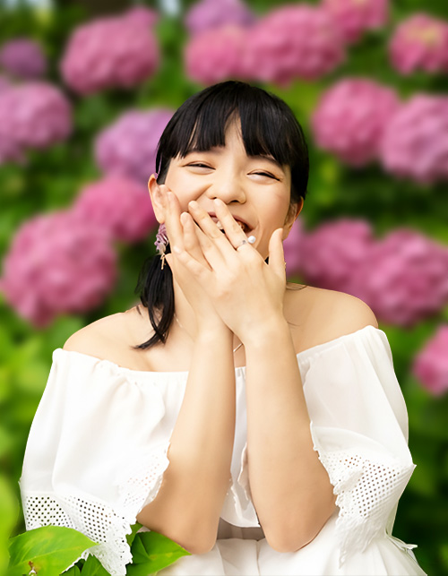 背景ぼかし加工後