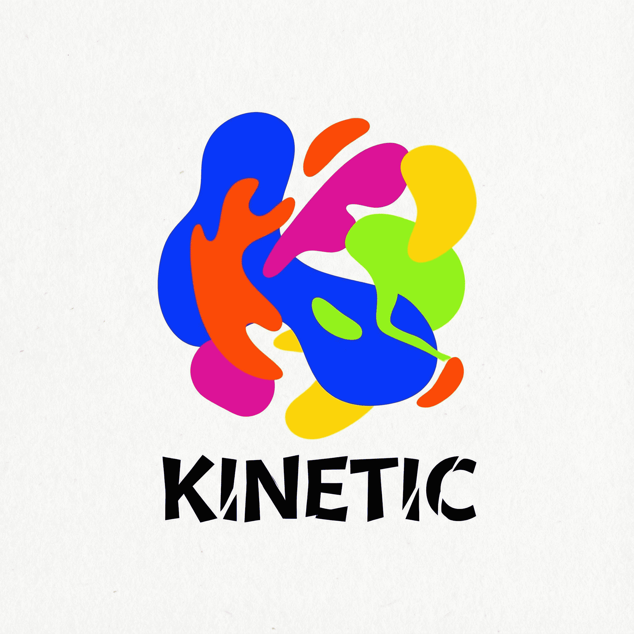 Bold expressive abstract symbol AI-generated design