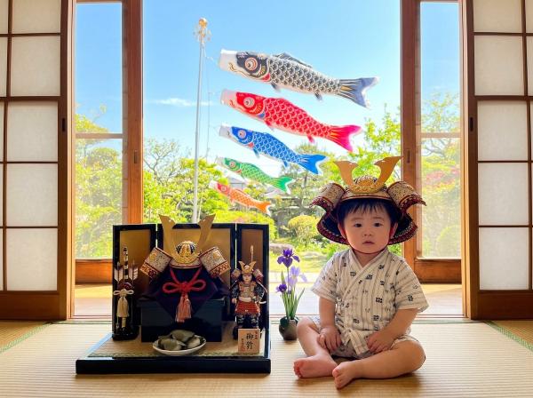 定番の兜フォト例