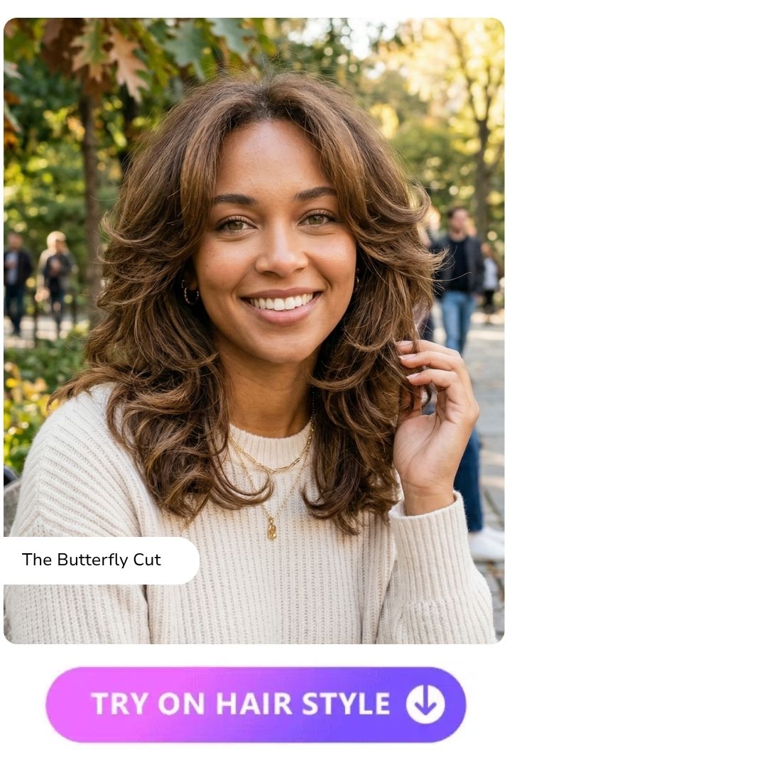 The Butterfly Cut for Round Faces