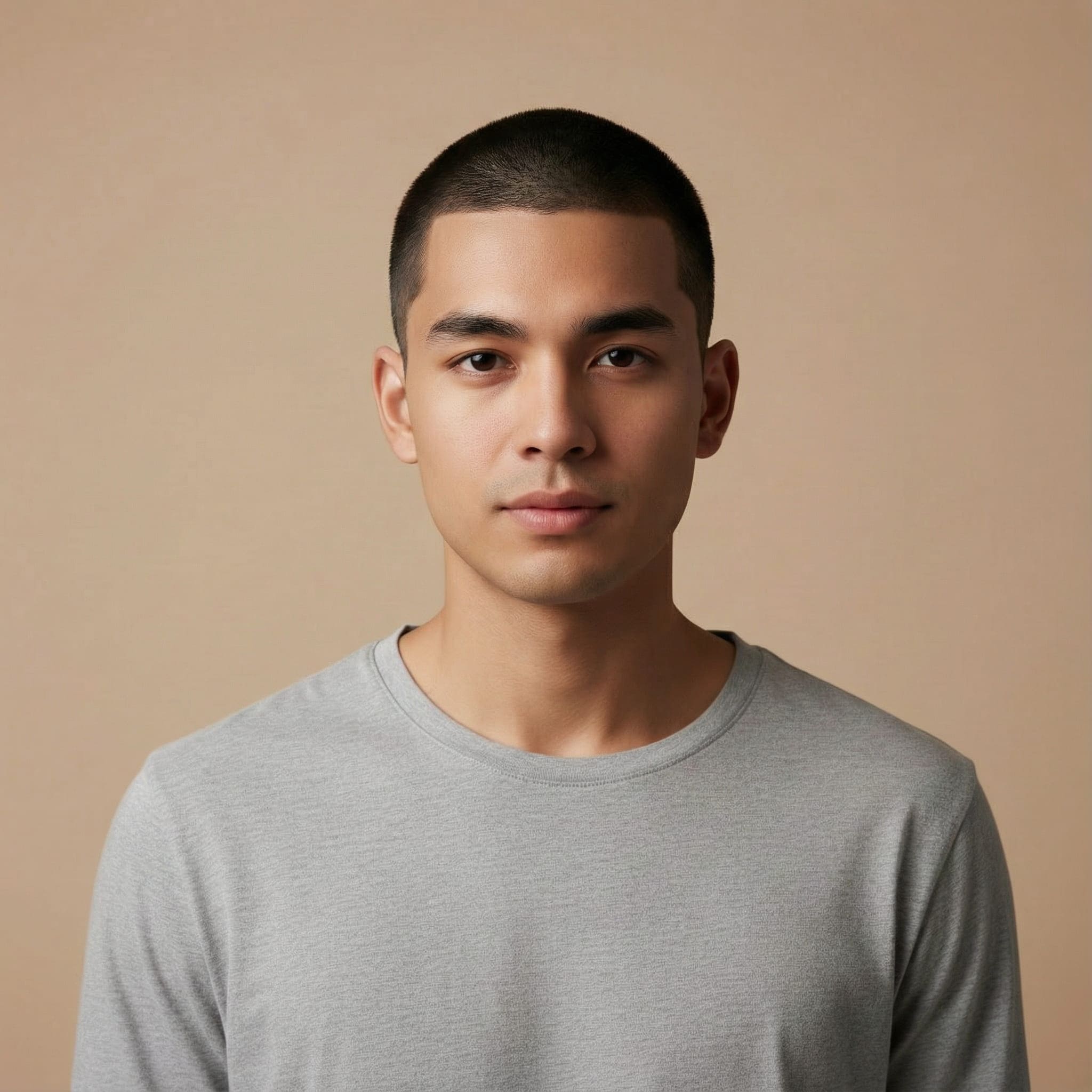 KI-generiertes Frisurenbild Buzz Cut