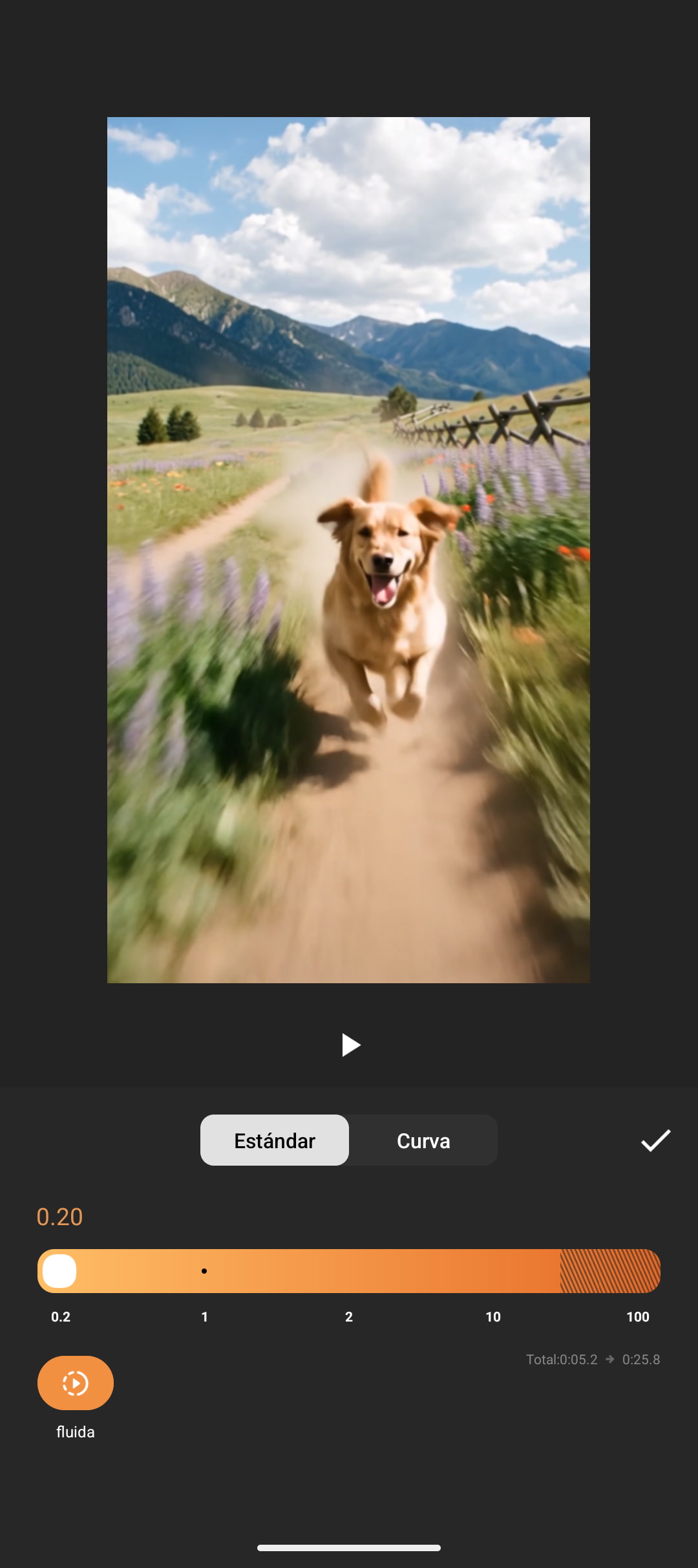 Cómo poner un video en cámara lenta con InShot
