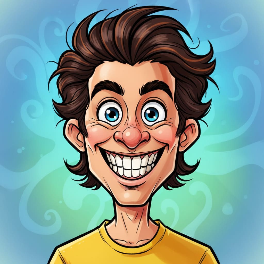 AI-generated caricature trend image