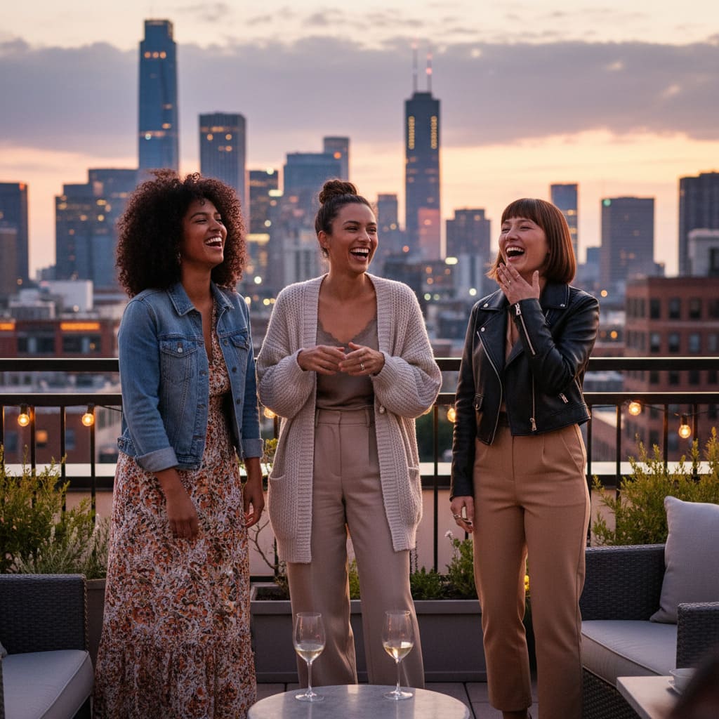 Photo de groupe avant costumes extravagants