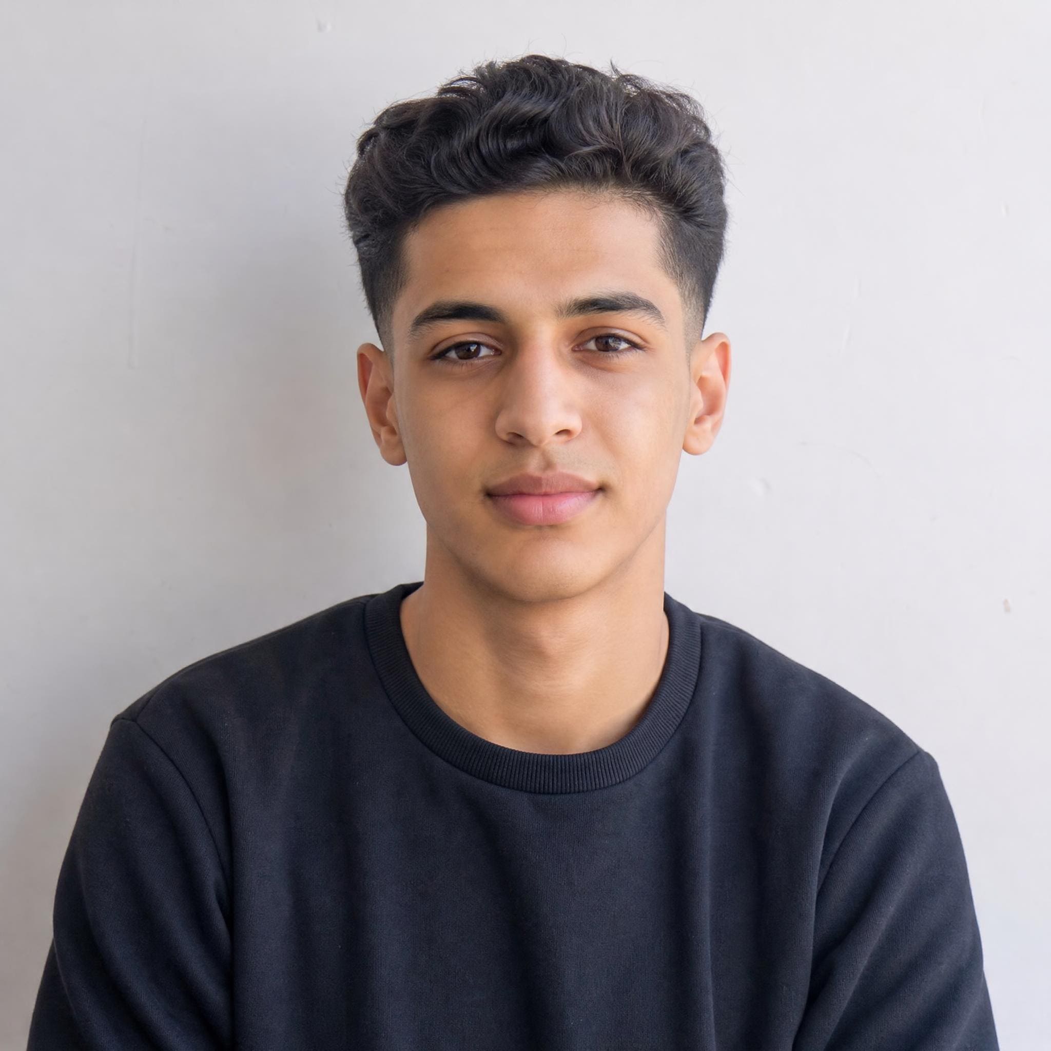Selfie avant transformation en carte de joueur Maroc IA