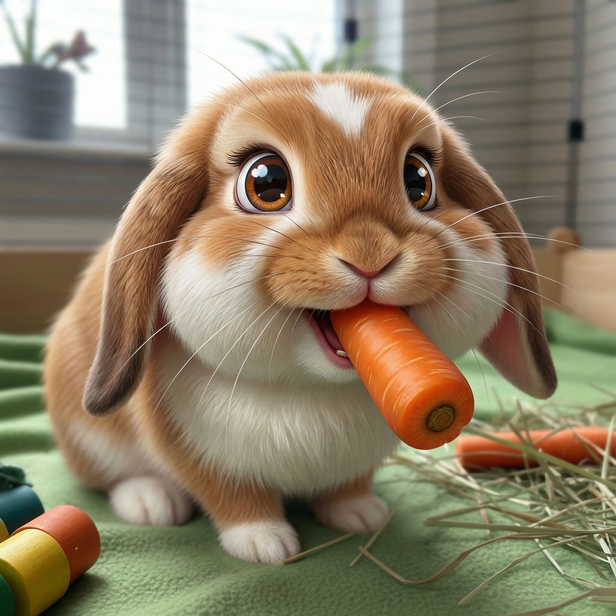 Generated AI Cartoon Animal After