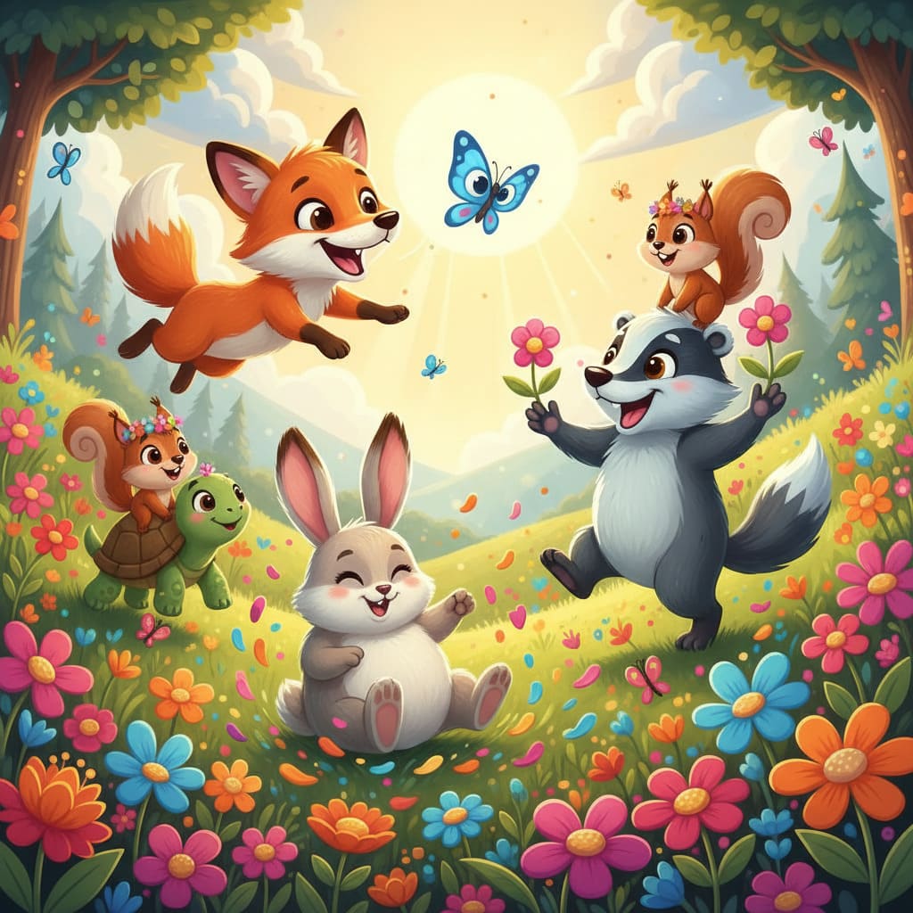 Cartoon Animal Friends