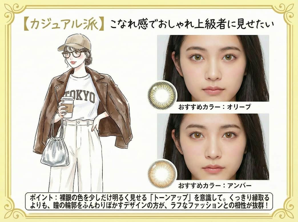 カラコン診断カジュアル派