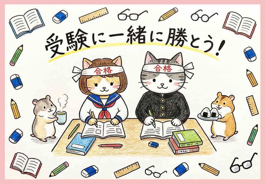 受験応援メッセージカードサンプル