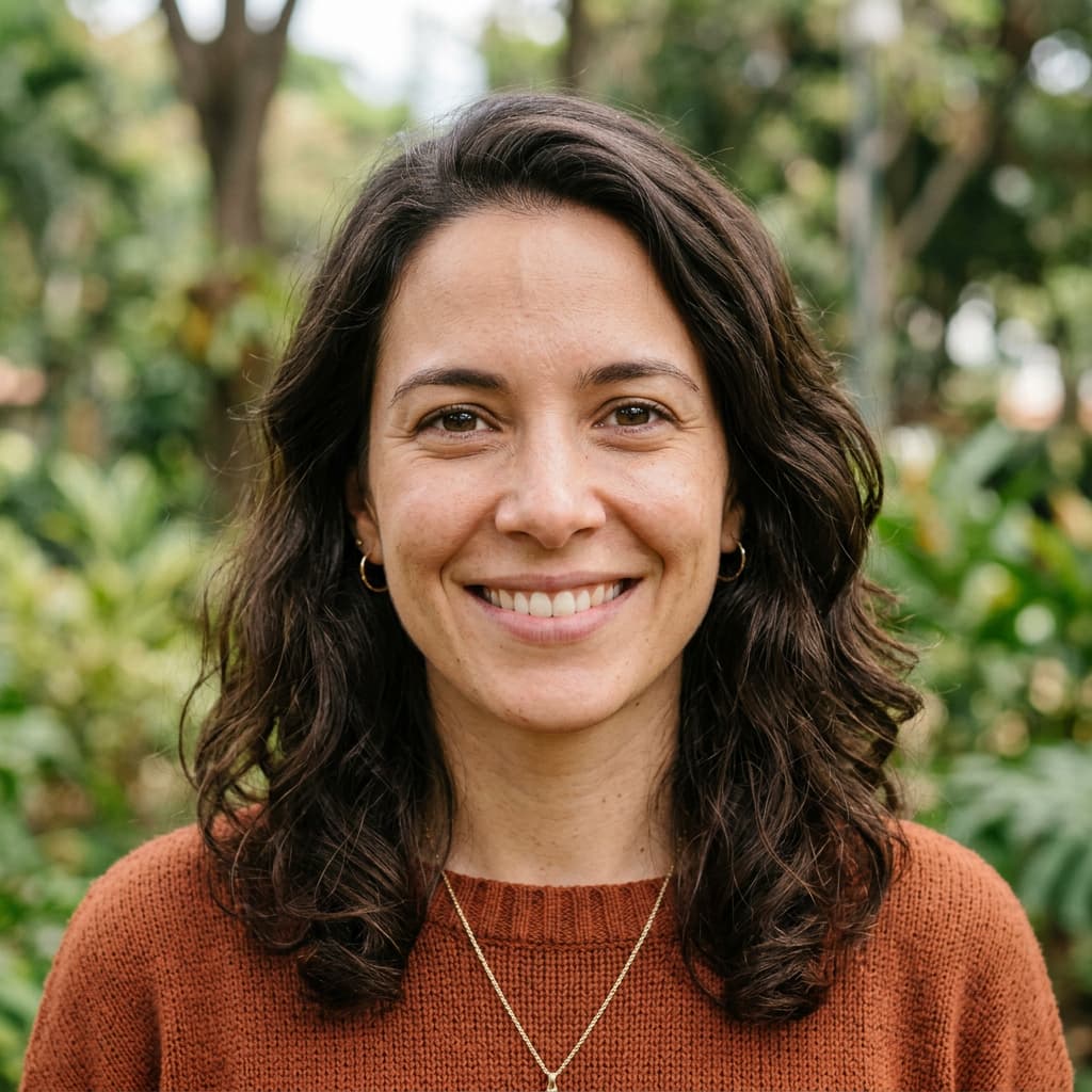 Imagen de una chica antes de usar la herramienta Filtro IA