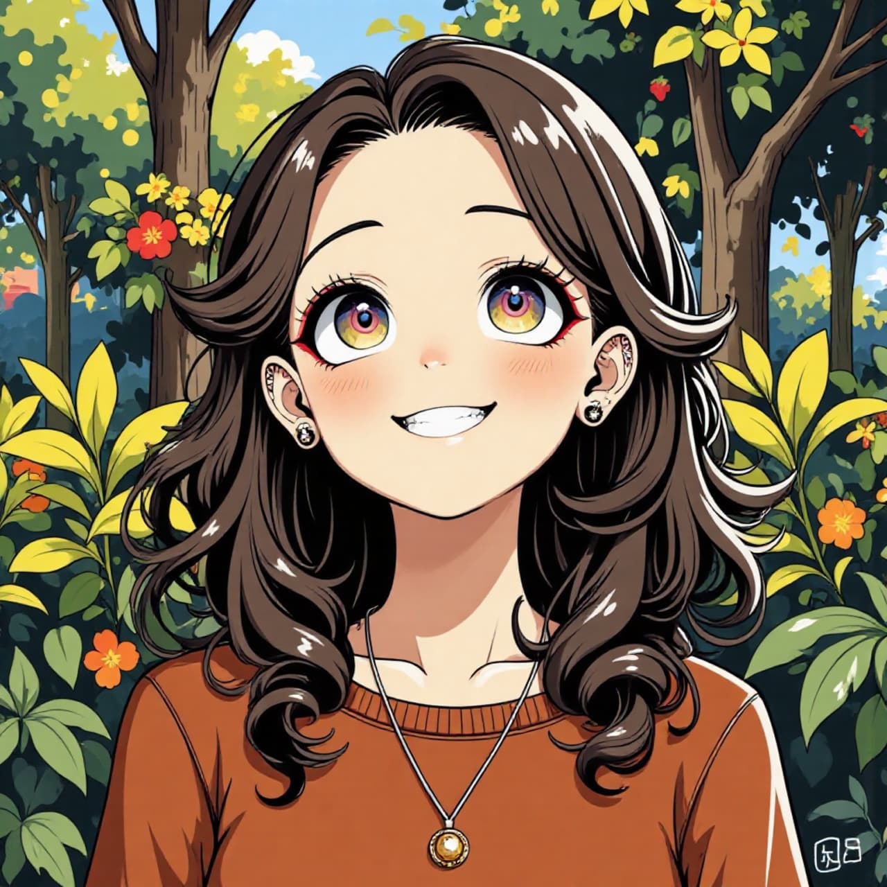 Imagen de una chica después de usar la herramienta Filtro IA