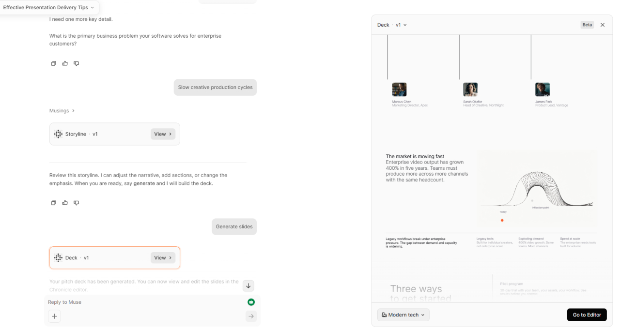 Best Free AI Presentation Tool Chronicle