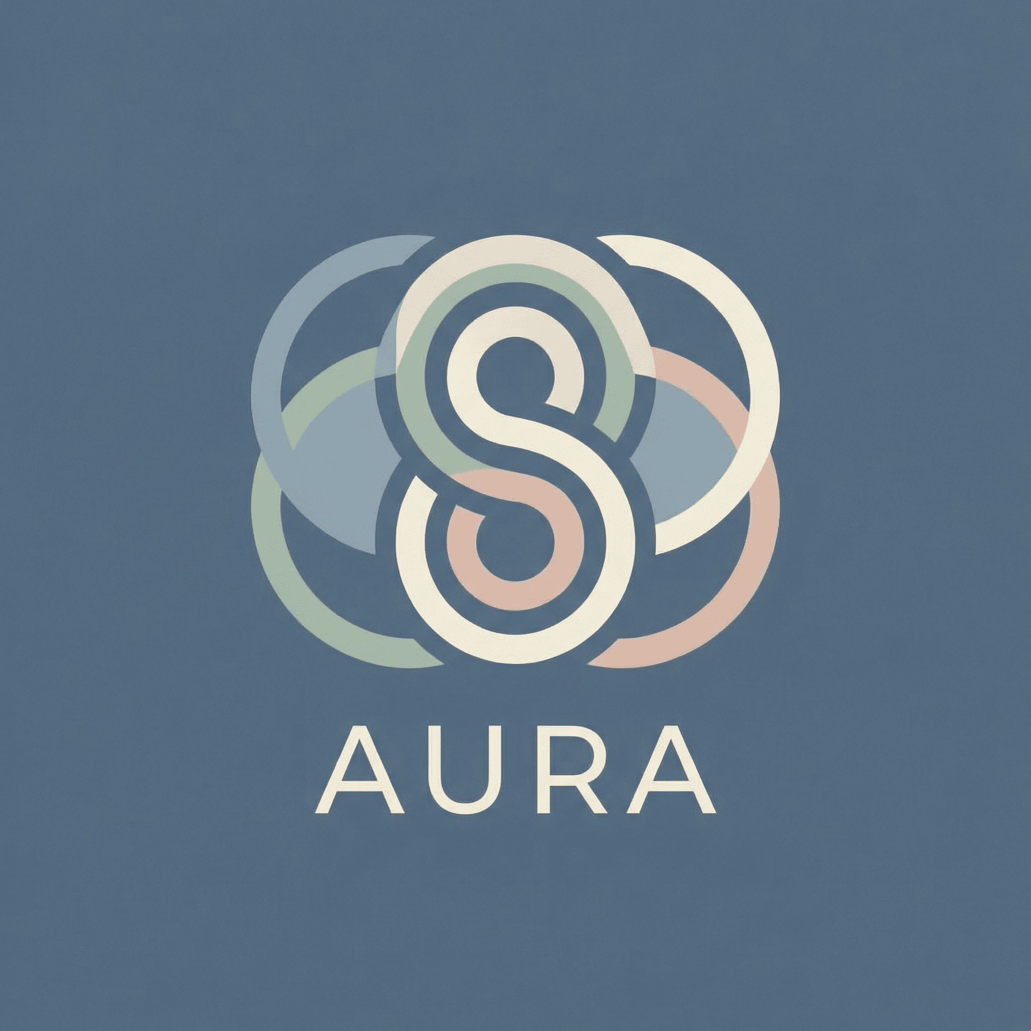 Minimal circle-based logo AI-generated design