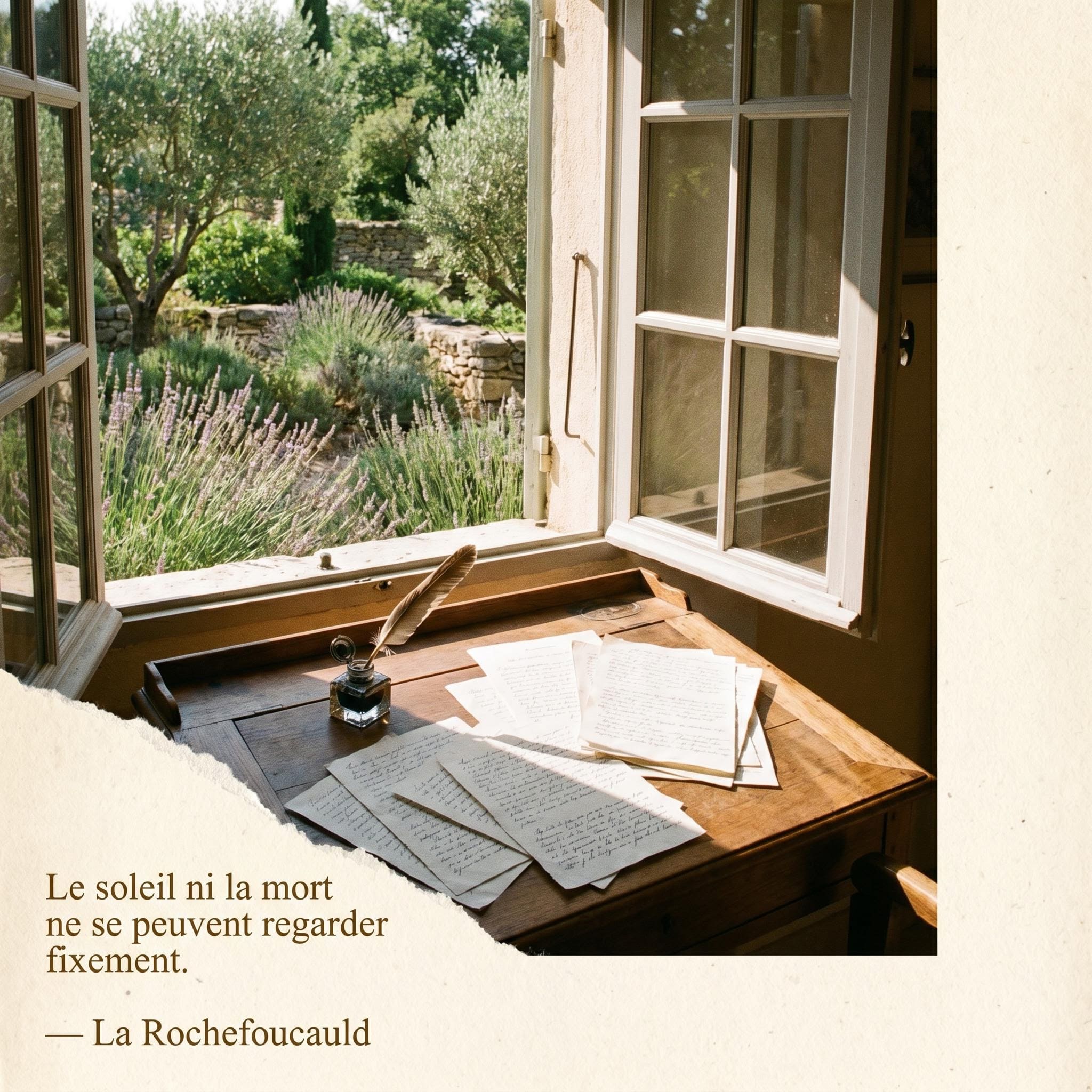 Visuel citation auteur français été généré par MyEdit IA