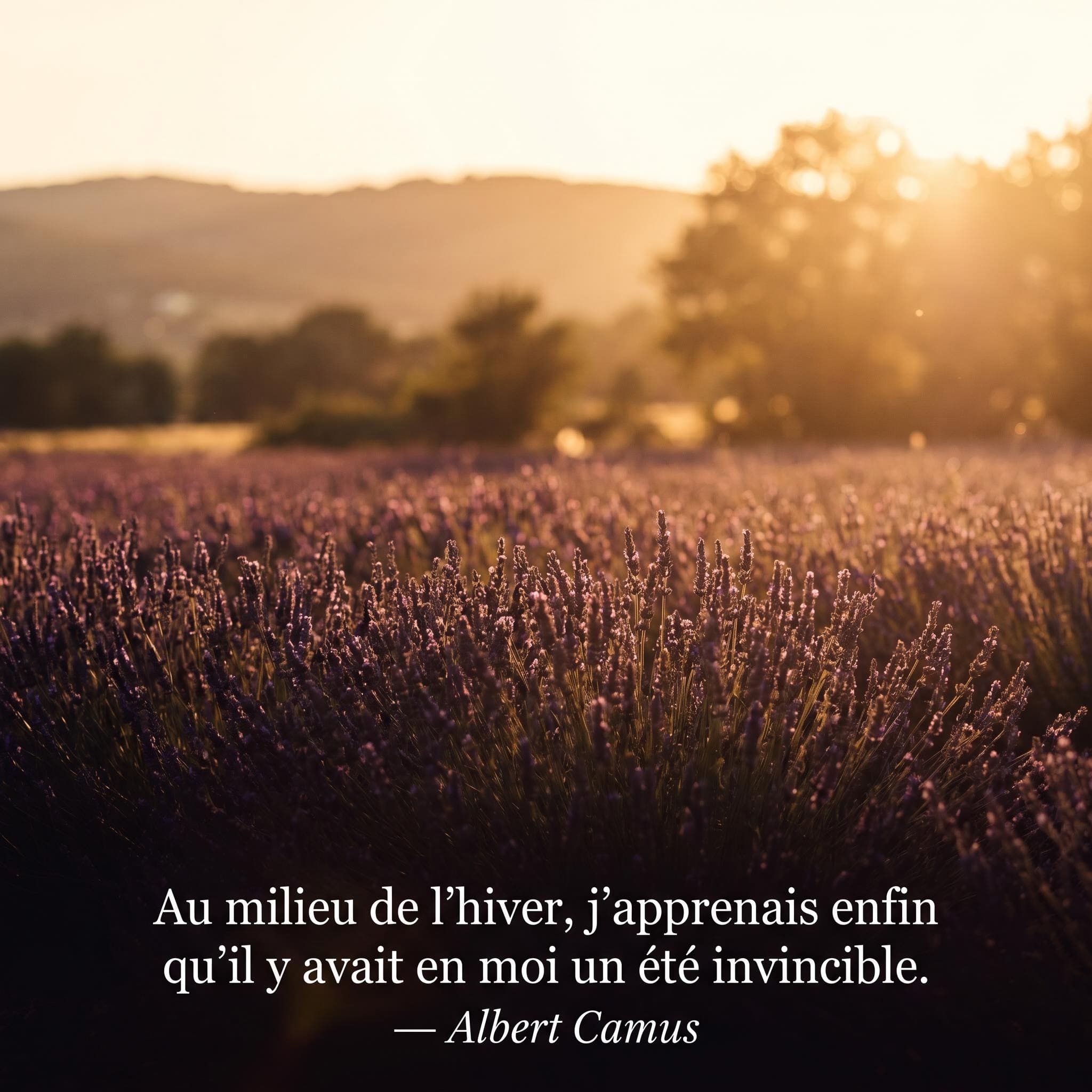 Belle citation sur l'été et le soleil générée avec MyEdit
