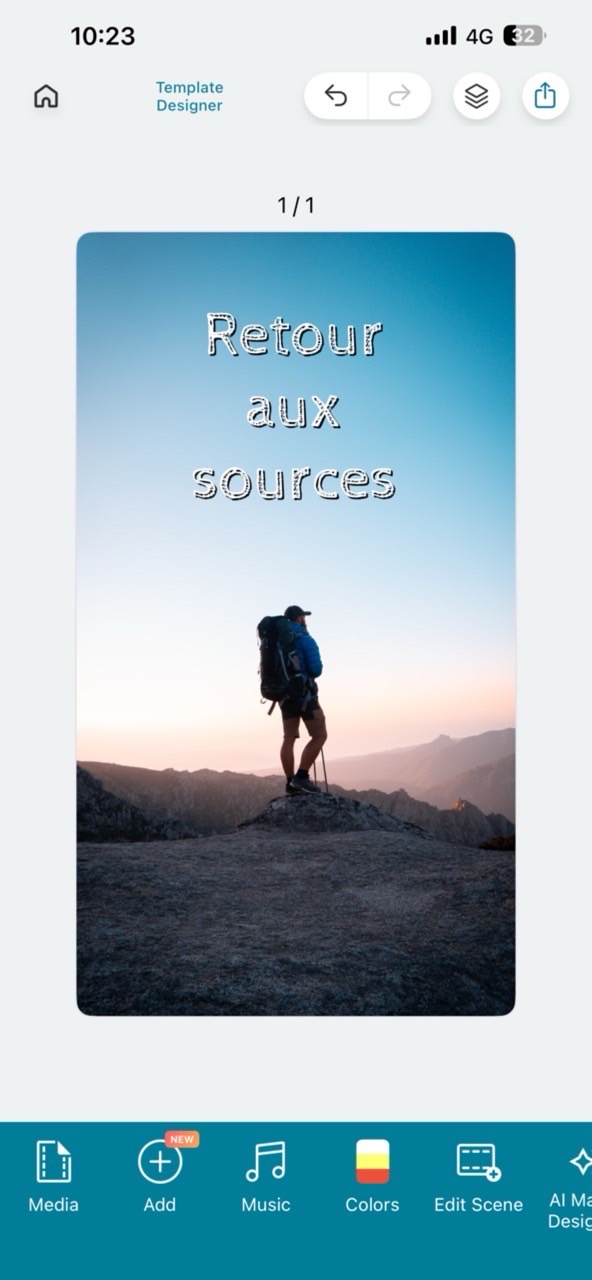 Comment créer une image avec citation nature sur Promeo