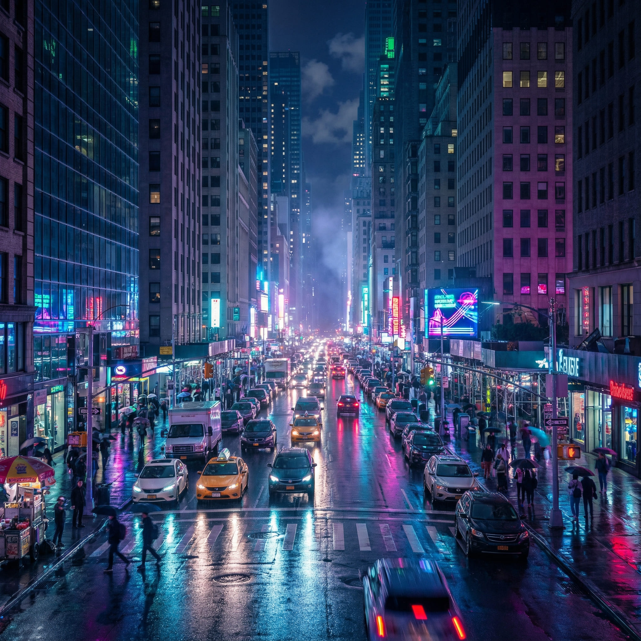 Generated AI City Night After