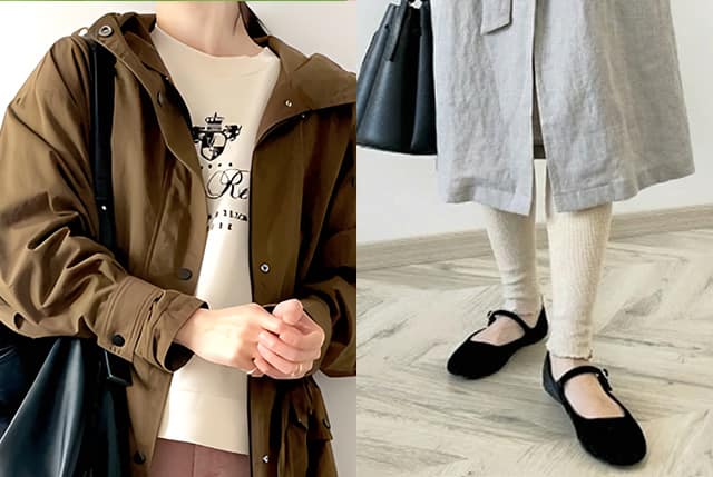 お花見コーデ温度調節ができる「重ね着」と「隠し防寒」