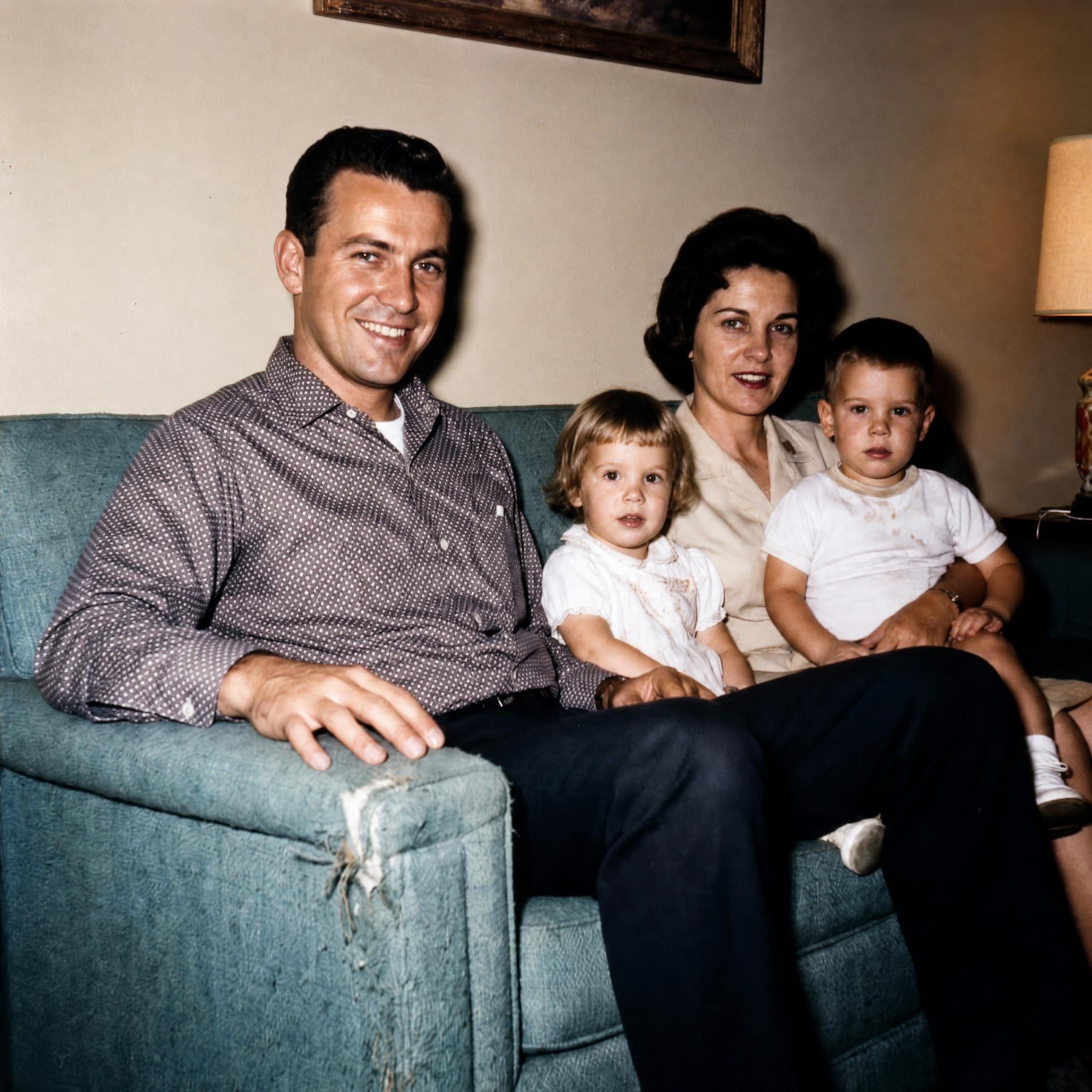 Foto de papá coloreada con IA
