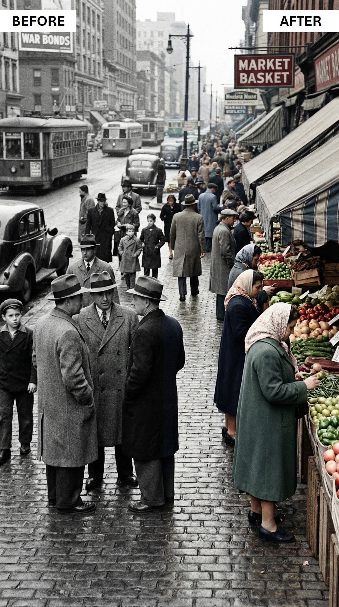 Colorize a street photo demo 