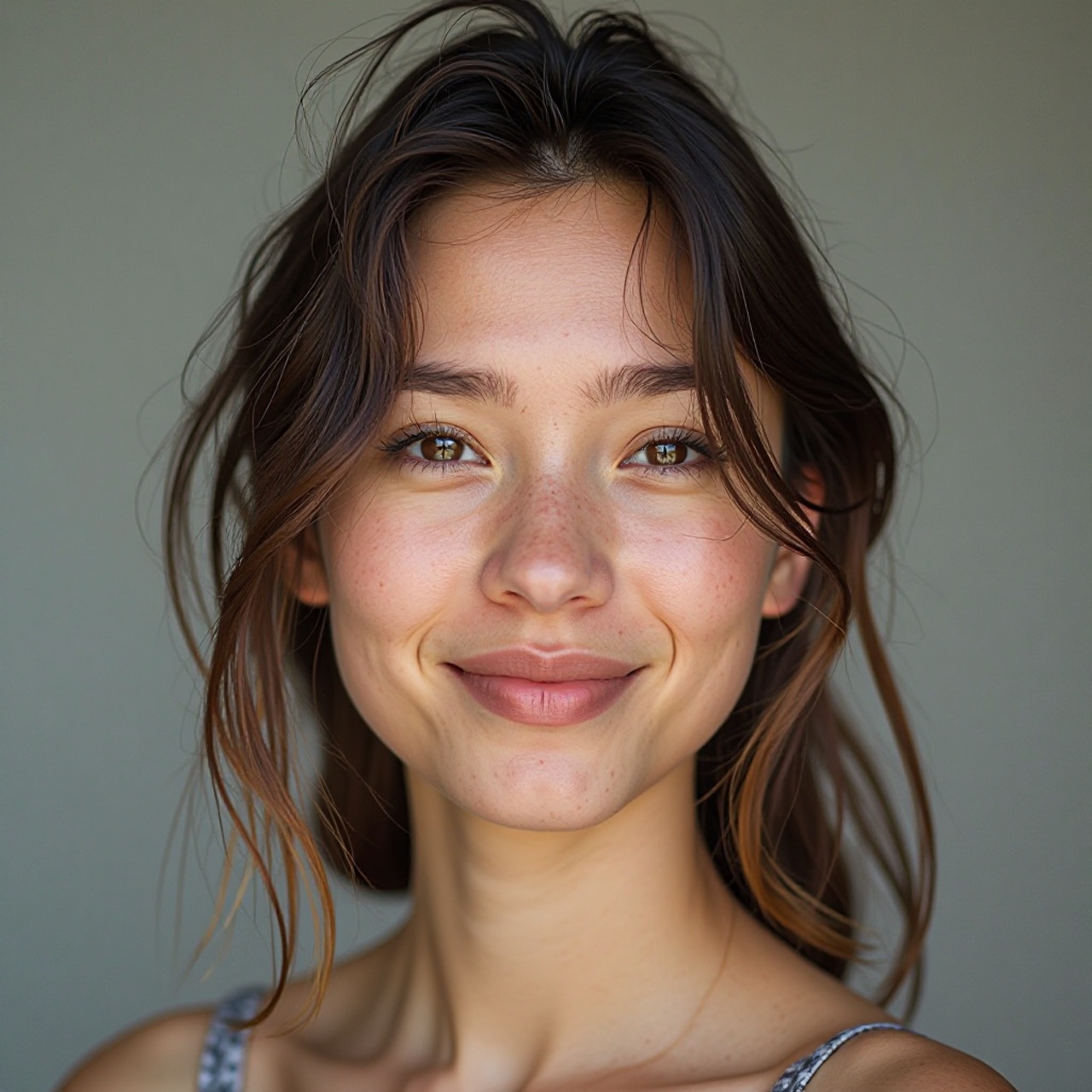 Original portrait photo before continuous line drawing effect