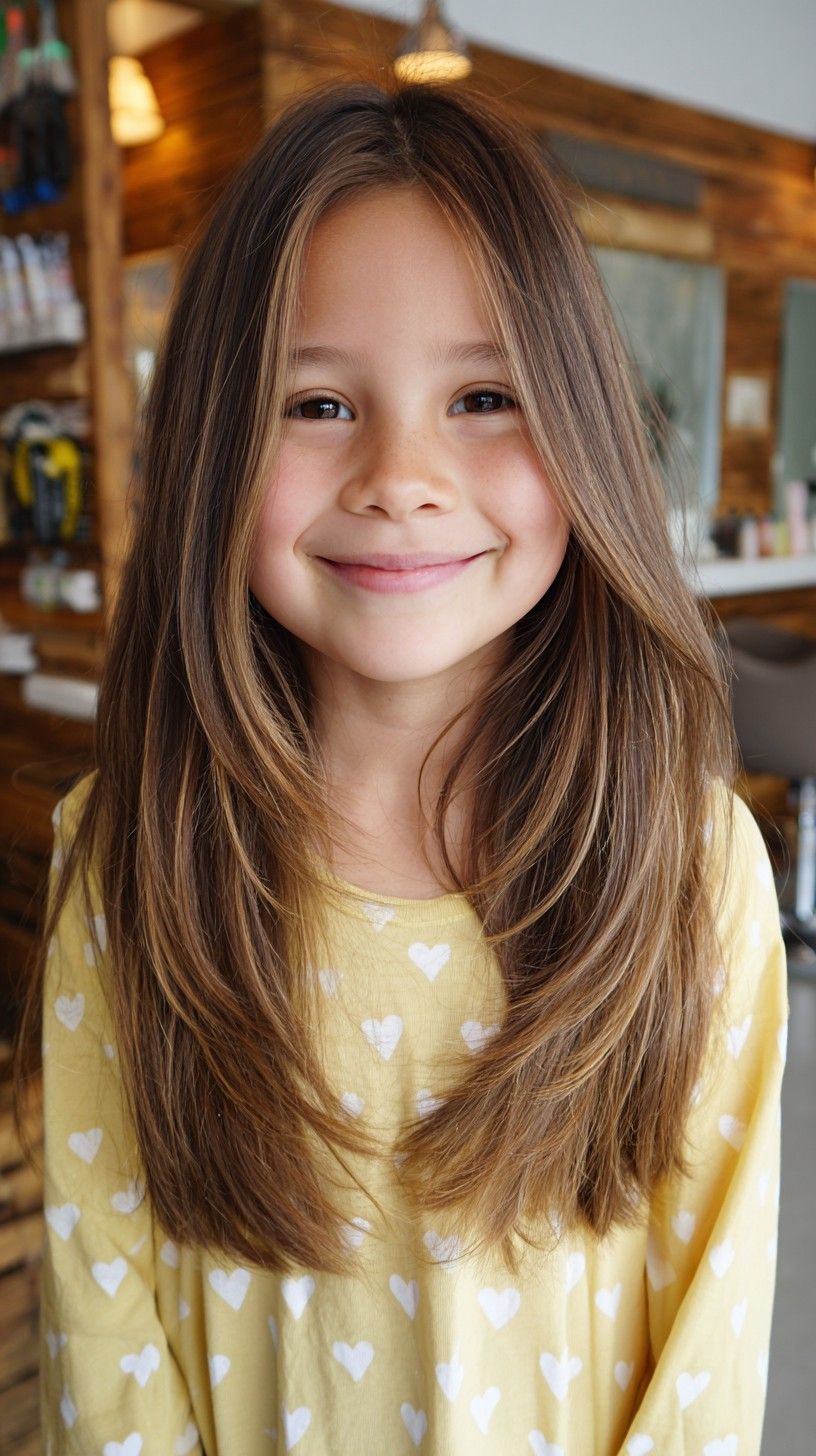 Coupe petite fille dégradée