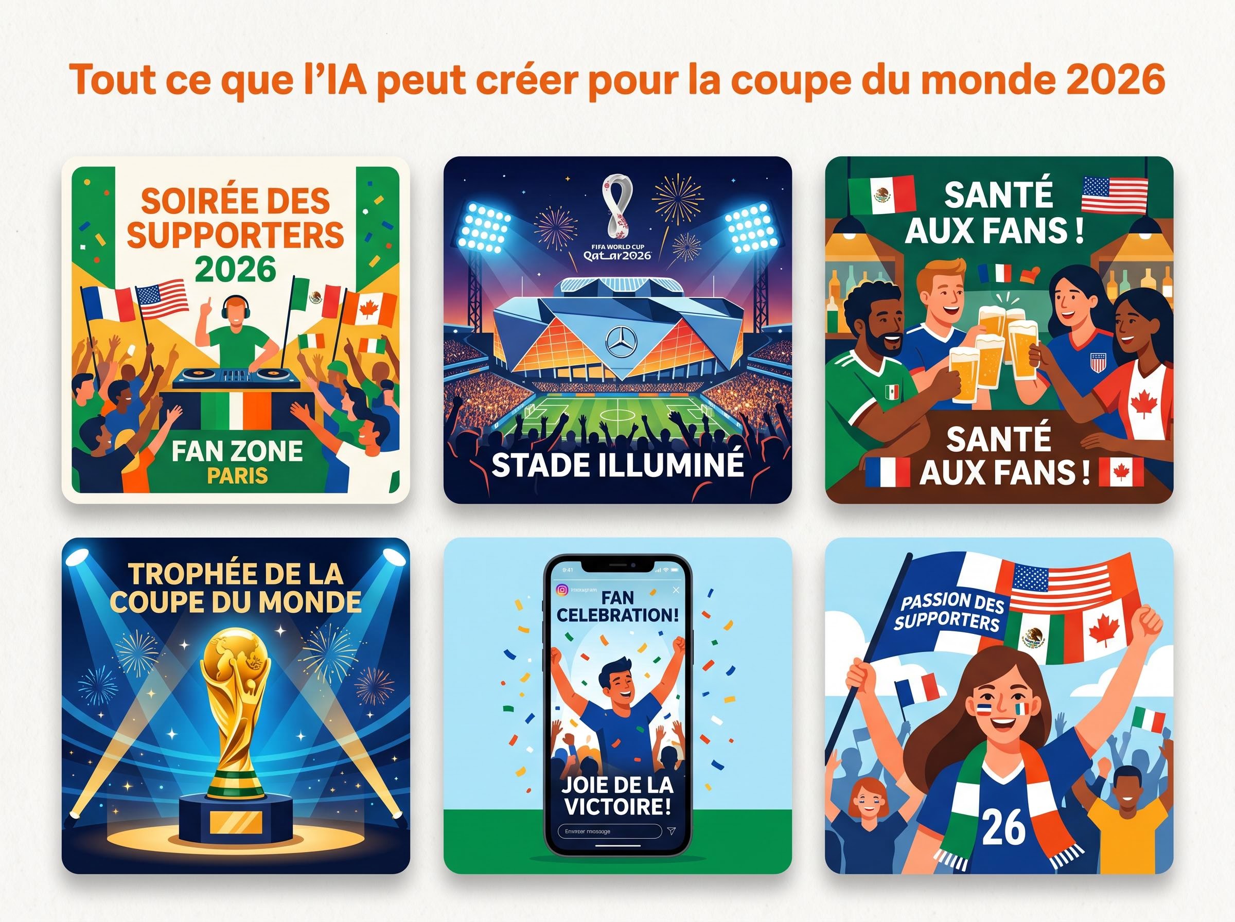 Créer des images et visuels personnalisés pour la coupe du monde avec l'IA