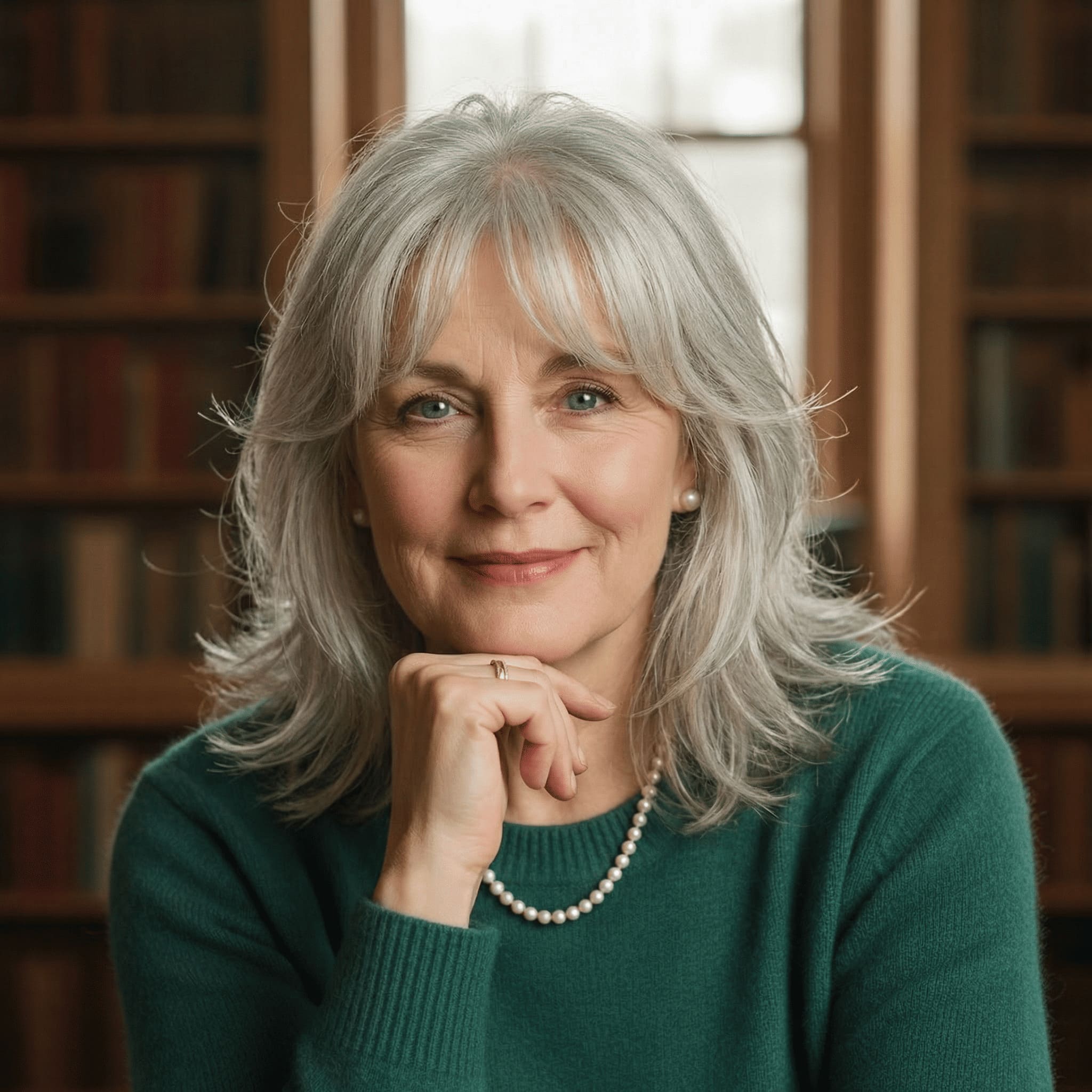 Coupe Effilée avec Frange Rideau après