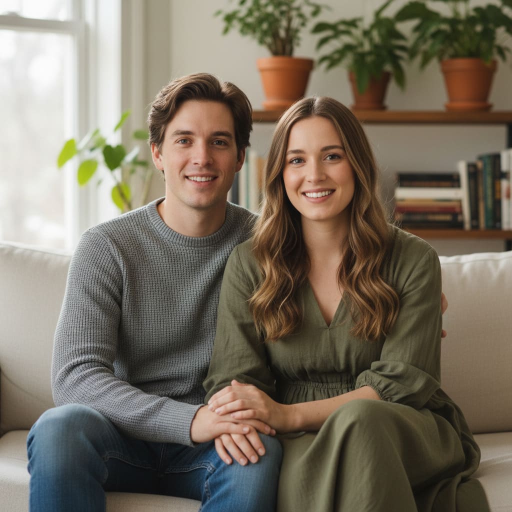 Photo de couple de référence avant