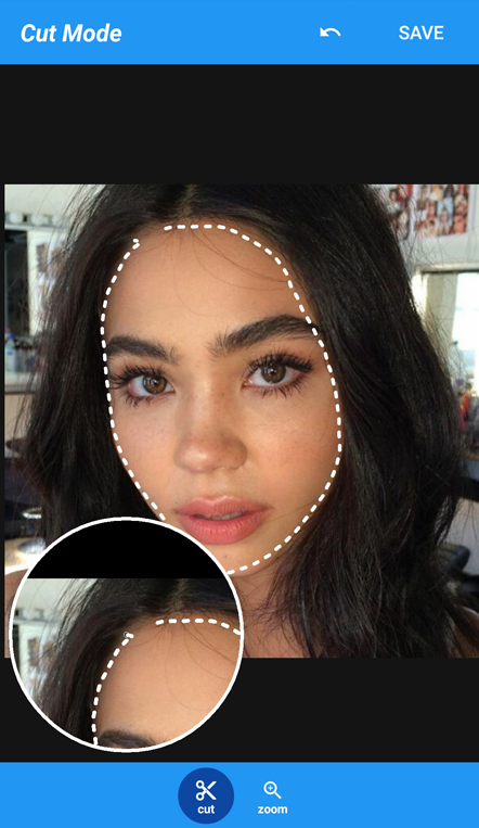 con cambio de rostro