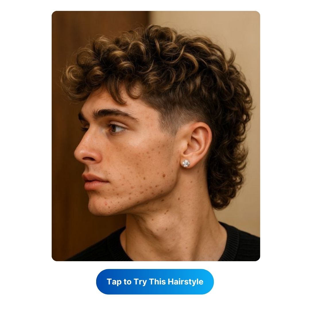 The Modern Curly Mullet