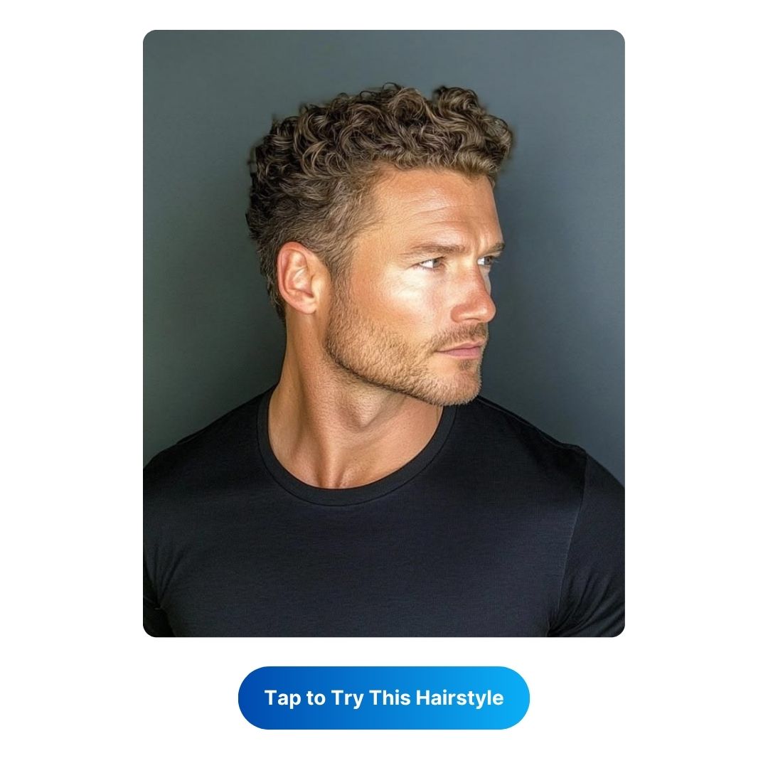 Curly Taper Fade